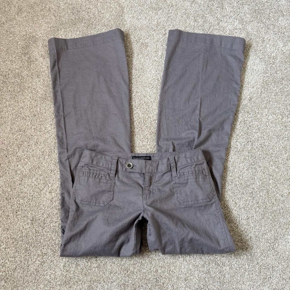 Y2K Banana Republic Ryan Fit Low Rise Flare Trousers – Size 0